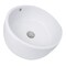 Nantucket Sinks Round White Vessel Sink With Overflow NSV213 - alternate 3